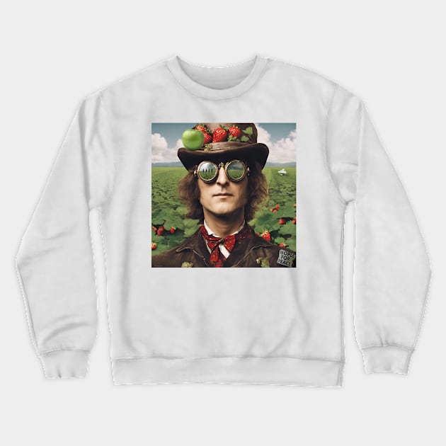 John Lennon Strawberry Fields Forever Crewneck Sweatshirt by IconsPopArt